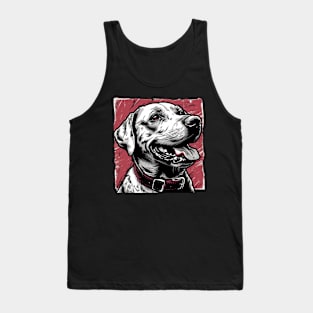 Retro Art Labrador Retriever Dog Lover Tank Top